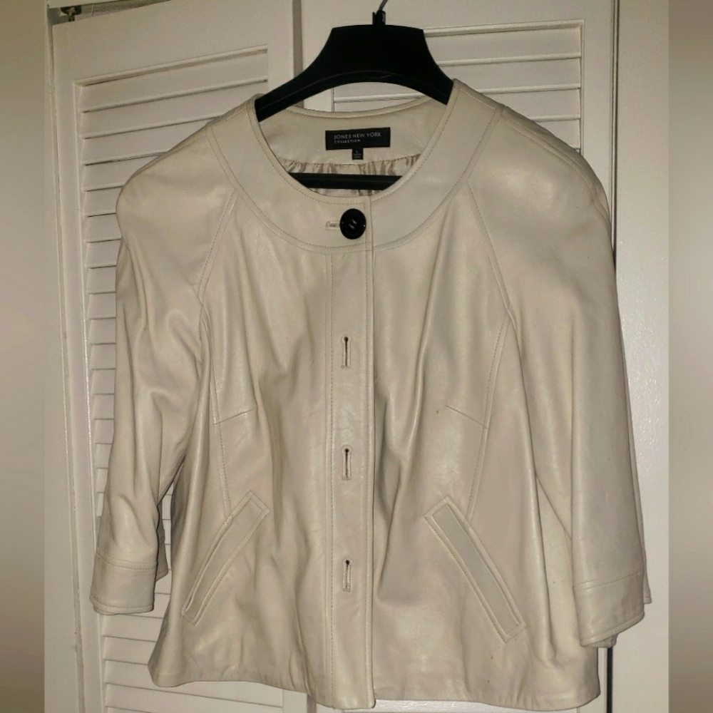Genuine Leather Jones New York Womens Jacket